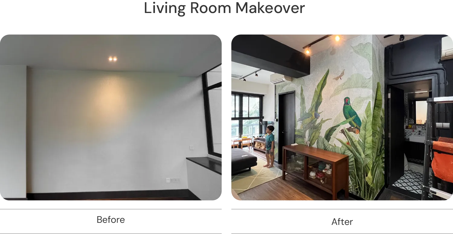 Living Room Makeover by Honpo's team